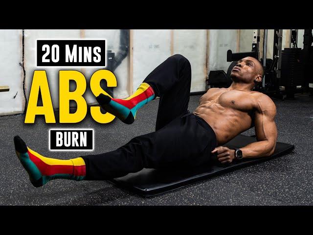 20 Minute ABs & Cardio Workout | No Equipment & No Repeats! [Burn Fat #1]