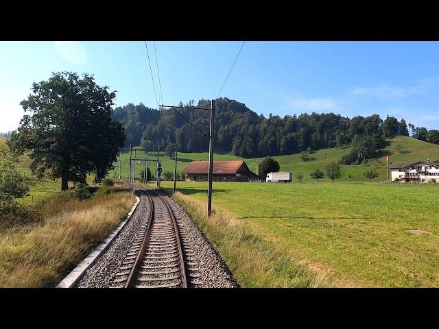  4K  Scenic cab ride Basel - Lucerne via Läufelfingen - Wolhusen, Switzerland [08.2020]