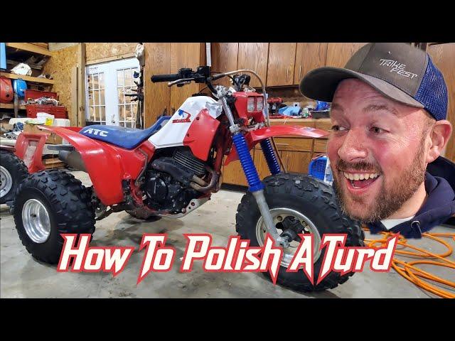 How To Polish A Turd! - This 1985 Honda ATC 350X Gets A Facelift