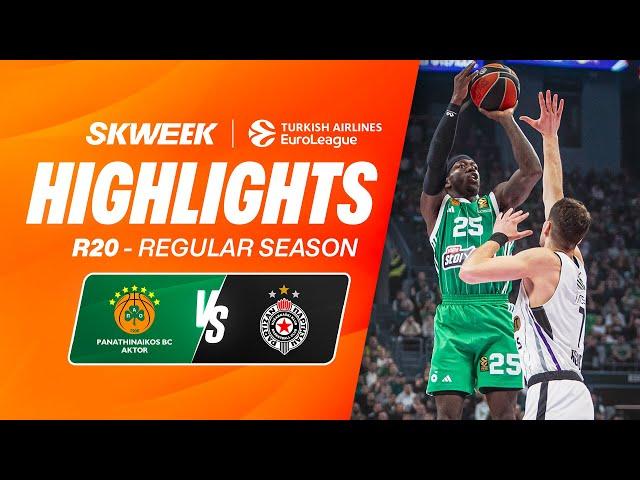 WILL OAKA PUT OUT PARTIZAN  ? - Panathinaikos vs Partizan Belgrade - Highlights EuroLeague R20