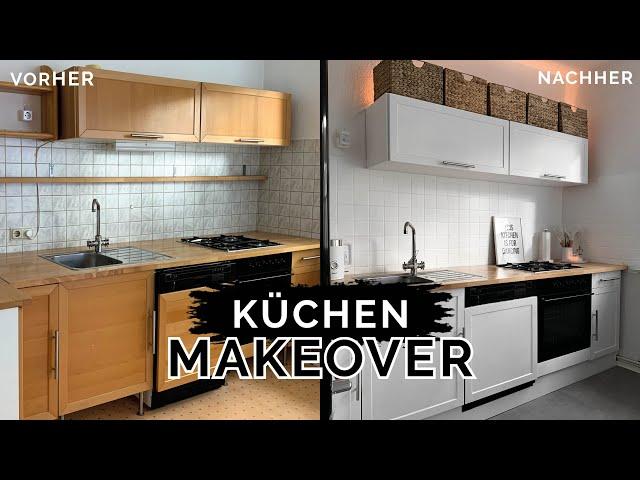 DIY KÜCHEN MAKEOVER - alte Küche neu Streichen | komplette Küche renovieren | Kleinstadtcoco