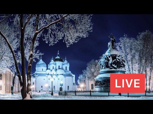 VELIKY NOVGOROD! The First Capital of Russia (Founded in 859) in The Winter 2023. LIVE