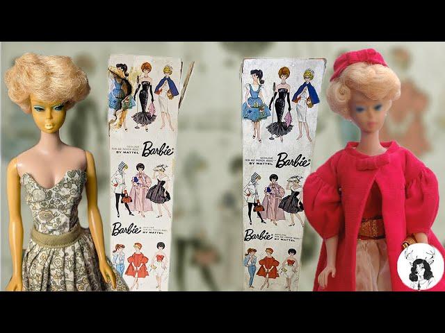 Vintage RARE Side part Bubblecut Barbie + box #restoration