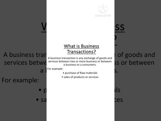 Meaning of Business Transactions | Accounts | commerce | #business #businesstransactions #shorts