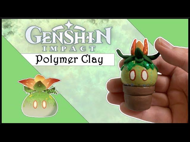 Dendro Slime Polymer Clay Tutorial | Genshin Impact