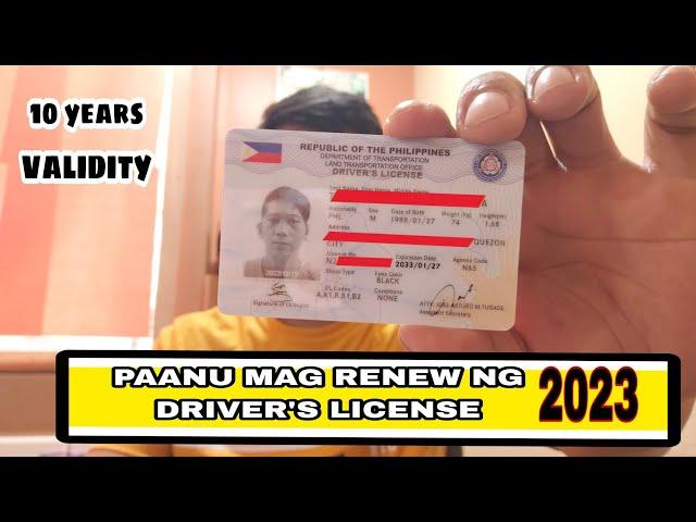 DRIVER'S LICENSE RENEWAL 2023