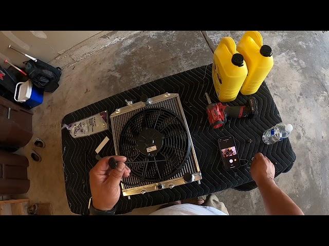 Skunk 2 radiator and Spal electric fan install