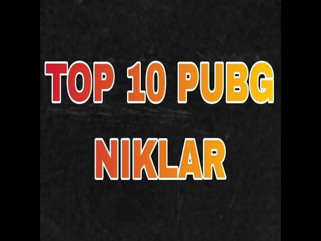 PUBG O'YNOVCHILARGA AJOYIB NIKLAR TOP 10 || PUBG NIKNAME || NIKAR 2-QISIM