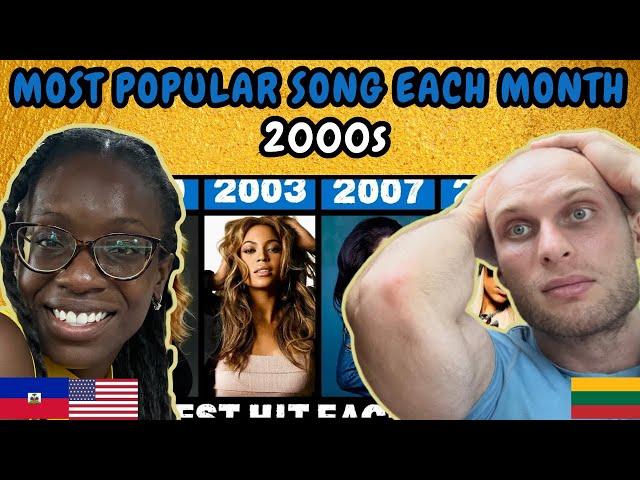 REACTION TO Most Popular Song Each Month in the 2000s | FIRST TIME WATCHING