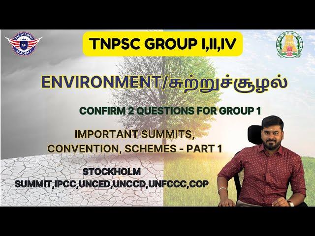 Environment/சுற்றுச்சூழல்/Important summits/conventions/schemes/Part 1/Confirm 2 qns for Group 1