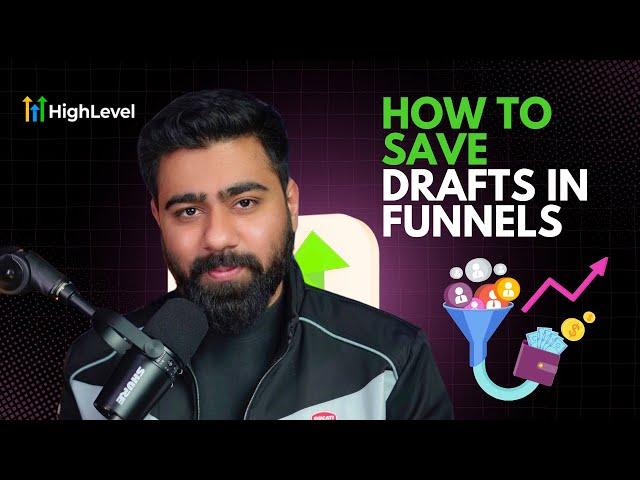 How to Save Drafts and Publish in the Website/Funnel Page Builder | GoHighLevel