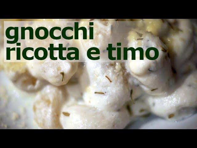 Gnocchi ricotta e timo