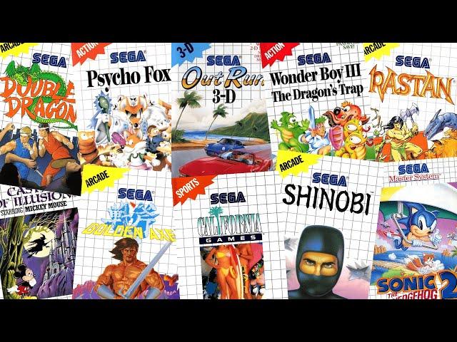 Top 150 best Sega Master system games in chronological order. 1986 -1995