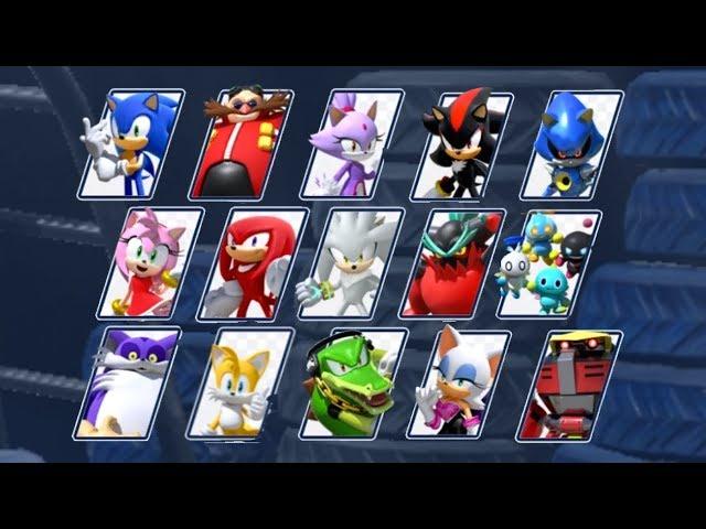 Team Sonic Racing - All Characters