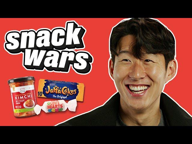 Spurs Star Son Heung-Min Rates British And Korean Food | Snack Wars