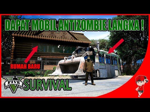 GTA V SURVIVAL (17) - BASE PALING BANYAK MOBIL ANTI ZOMBIE !!