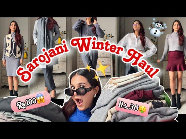 Sarojani Nagar Winter Haul and Shoppig Guide️||Sweater,Trousers,skirt..Try On Haul |Swati Rathi