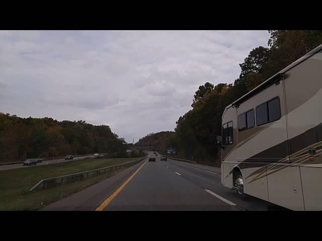 Driving on I-84 from Danbury,Connecticut to Fishskill,New York