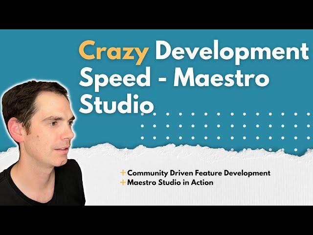 Crazy Development Speed - Maestro Studio 