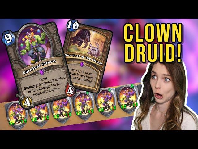 ATTACK OF THE *CLOWNS* Carnival Clown Druid | Darkmoon Faire | Hearthstone