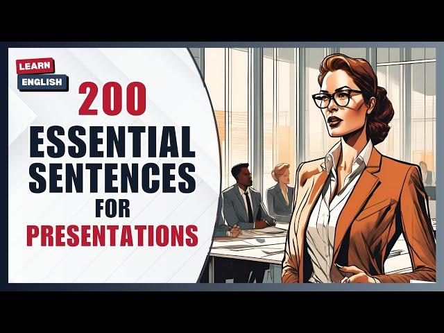 200 Essential Sentences for Presentations | Improve Your English Listening Speaking and Vocabulary