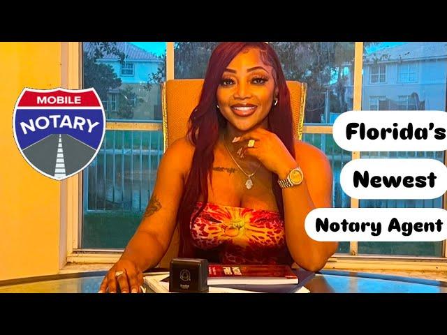 I'm officially a Florida signing Notary Agent#mobilenotary #floridarealestate #notarypublic ️