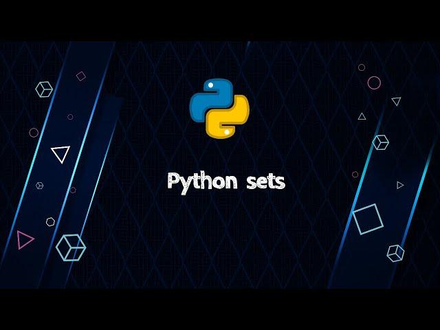 python - set