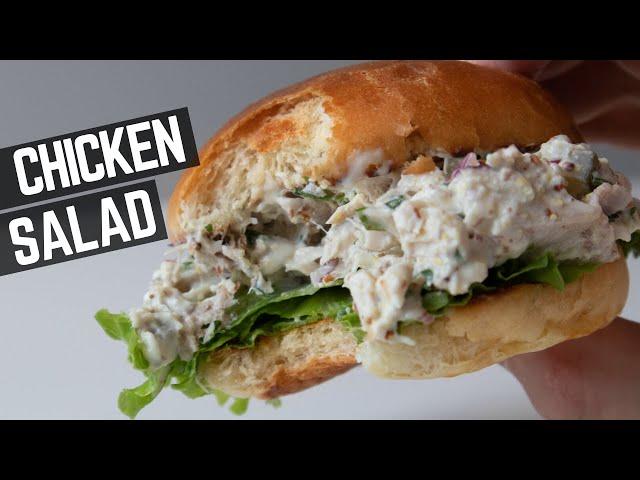 CHICKEN SALAD SANDWICH with homemade potato buns | Perfect Chicken Salad Recipe