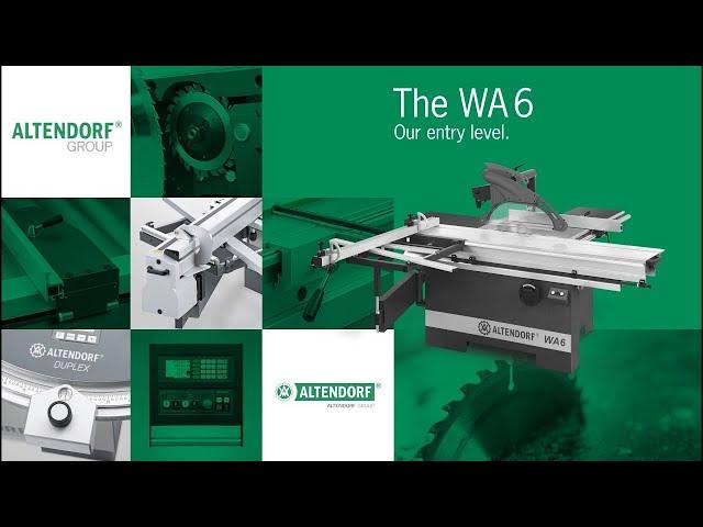 Altendorf WA 6 in detail I Altendorf Group America