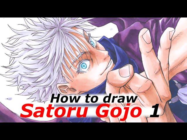 How to draw Satoru Gojo | Jujutsu Kaisen | Step by step Tutorial Part 1