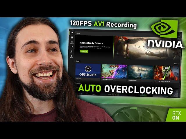 NVIDIA APP just got UPDATED!! 120FPS AV1 Recording, Auto Overclocking & More!
