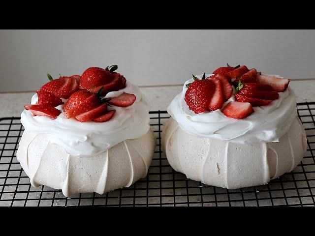 How to make meringue cake pavlovas(easy recipe)