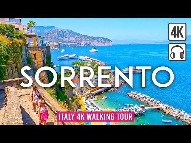 Sorrento 4K Walking Tour (Italy) - Tour with Captions & Immersive Sound [4K Ultra HD/60fps]