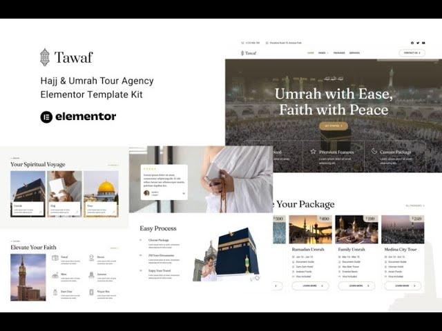 How to Create a Hajj and Umrah Tour Website in WordPress | Elementor 2023 |