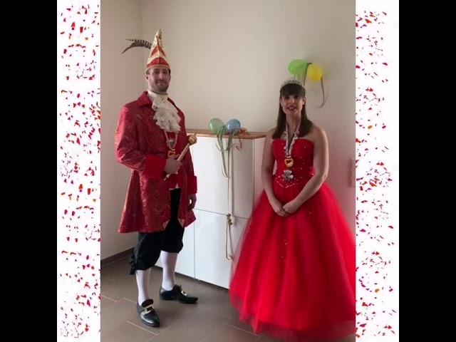 Altweiberdonnerstag Rückblick Prinz Florian II und Prinzessin Carina I vom Bescher Carneval Club