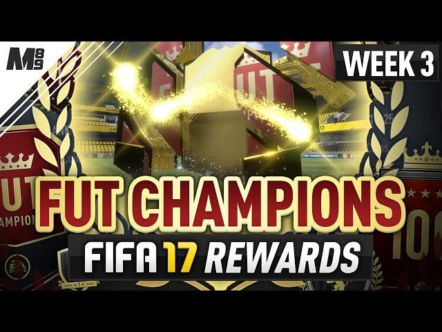 FUT CHAMPIONS REWARDS | ELITE 3 REWARD PACKS!! | FIFA 17 FUT CHAMPIONS WEEK 3