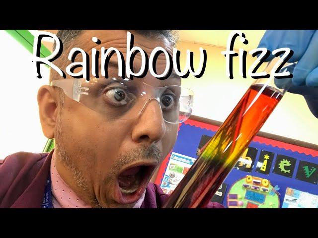 RAINBOW FIZZ: The reaction between ethanoic acid and sodium carbonate