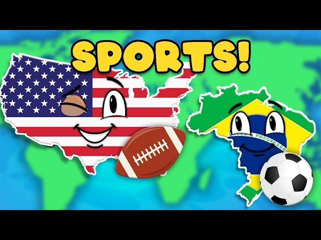 Learn About Sports Played Around The World! | Geography Songs For Kids | KLT Geography