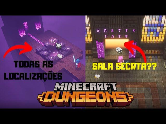 MINECRAFT DUNGEON - SALA SECRETA - localização de todas as Runas secretas (secret runes)