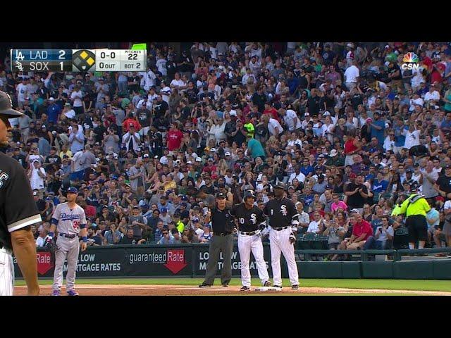 LAD@CWS: Moncada works a walk in his White Sox debut