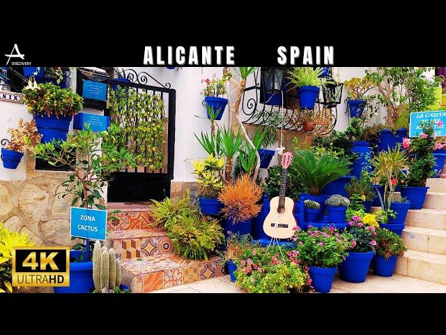 Alicante, Costa Blanca, Spain // Alicante City Walking Tour 4K // Old Town, Beaches, Markets