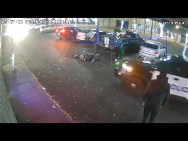 Video emerges of Edmonton police cruiser running over woman in parking lot