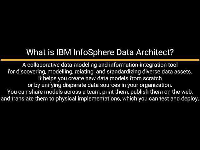 IBM Infosphere Data Architect (IDA) Installation - A Data Modelling Tool