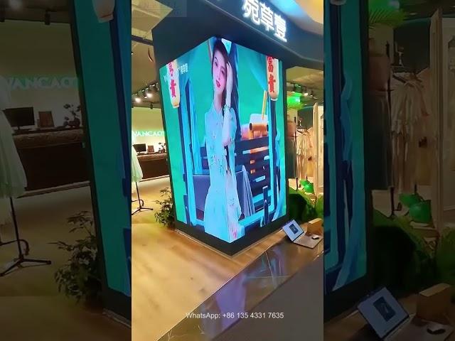 Corner LED display solution #ledvideowall #indoorledscreen #indoorleddisplay