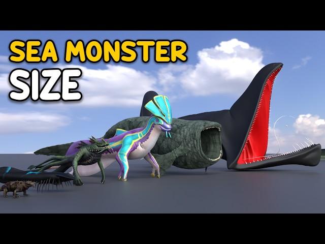 SCP vs. Subnautica: SEA MONSTER Size Comparison | Biggest Sea Creatures Ranked