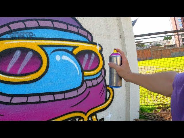 Graffiti - Segurança pegou no flagra mas no fundo curtiu a obra