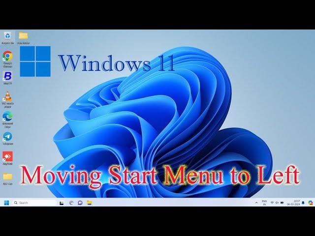 How to move Start Button from Centre to Left | Windows 11 Tutorial in Hindi