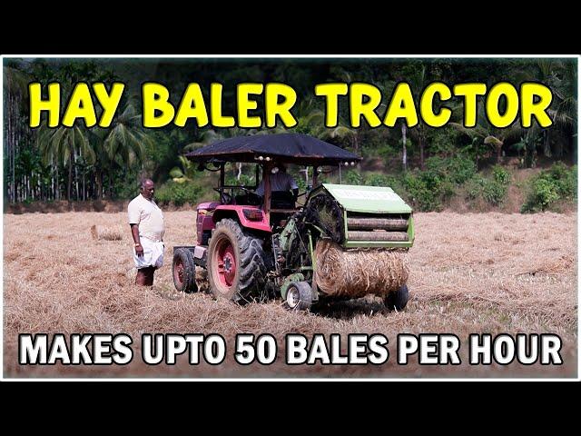 Round Straw Hay Baler Machine