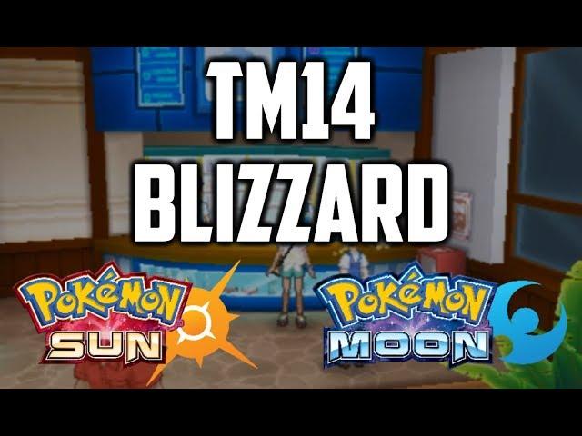 Where to find TM14 Blizzard in Pokemon Sun and Moon