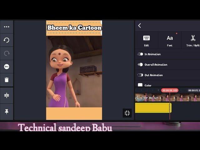Cortoon short video kaise edit kare kinemaster se | Technical sandeep Babu